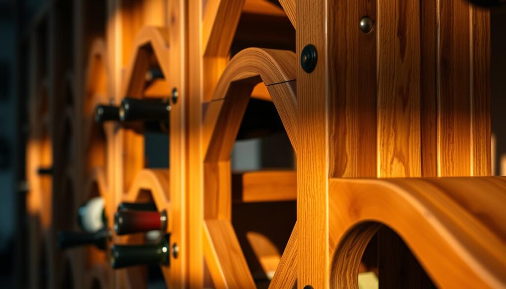 Weinregal Oberflächenbehandlung