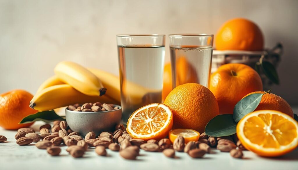 Energie-Lebensmittel vor dem Training