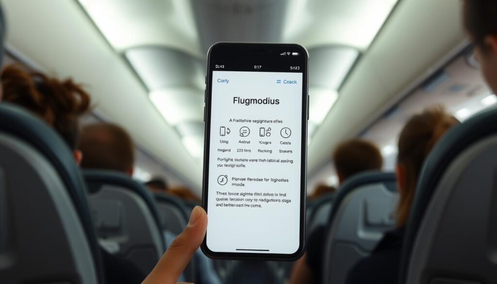 Flugreise Handynutzung Vorschriften