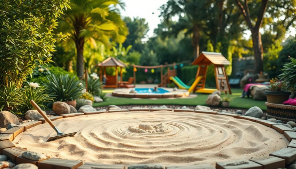 Kreative Sandkasten Design-Ideen