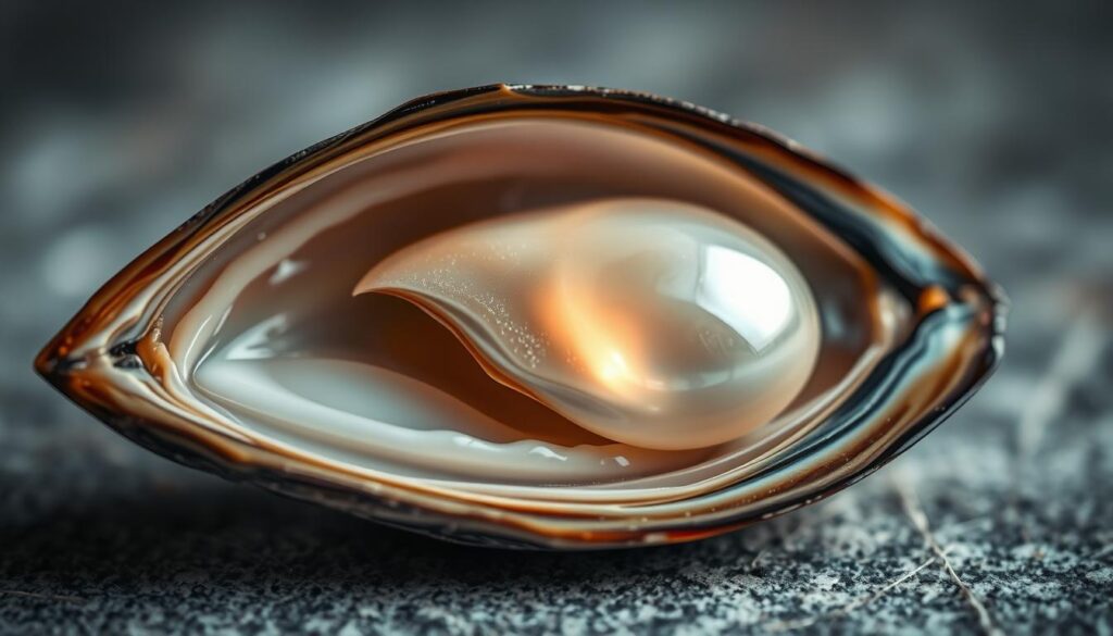 Muschel Anatomie und Perlbildung